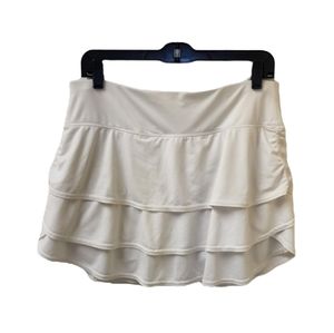 Athleta White Layered Skirt